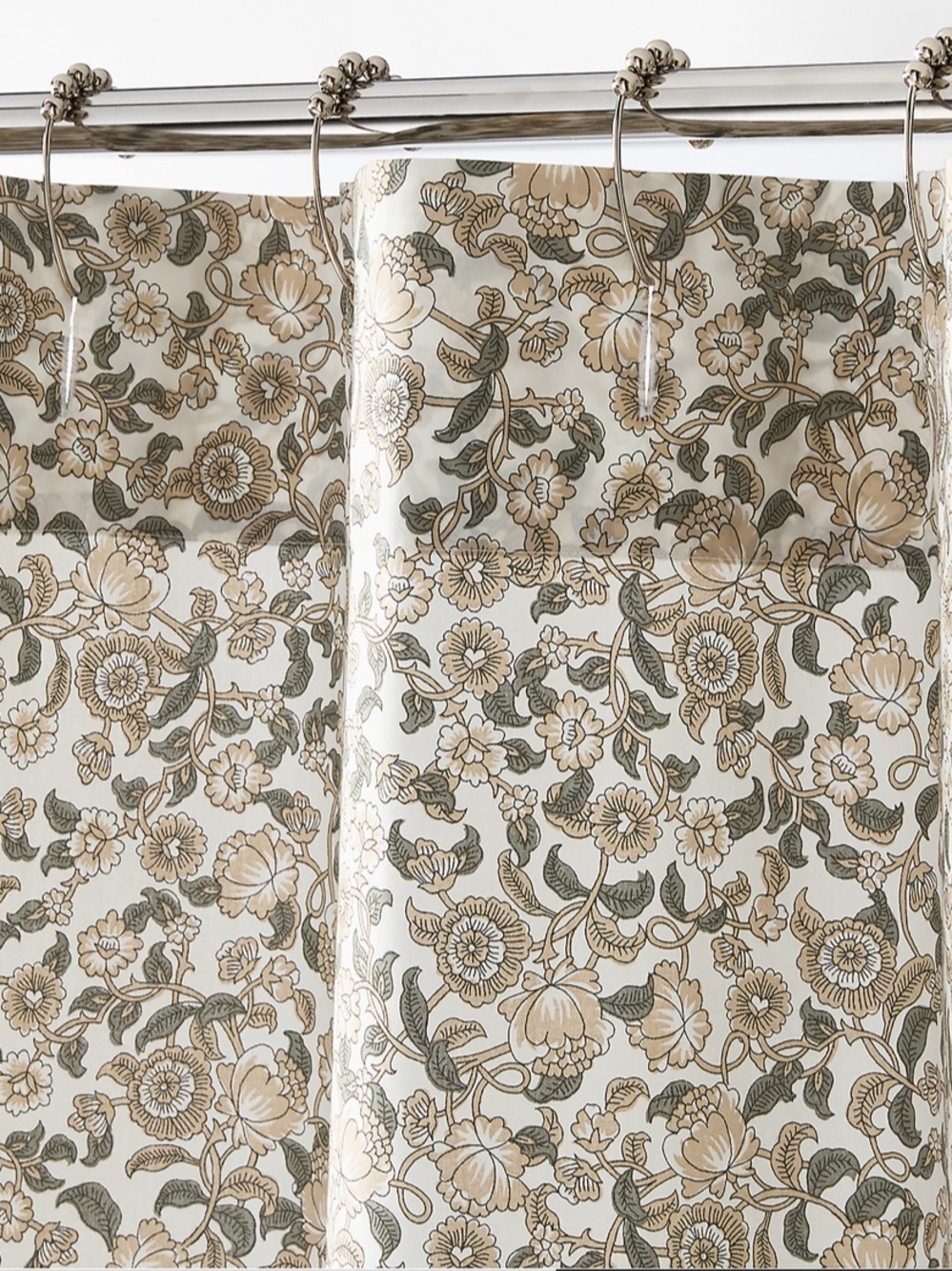 Crate & Barrel Cortina Organic Shower Curtain